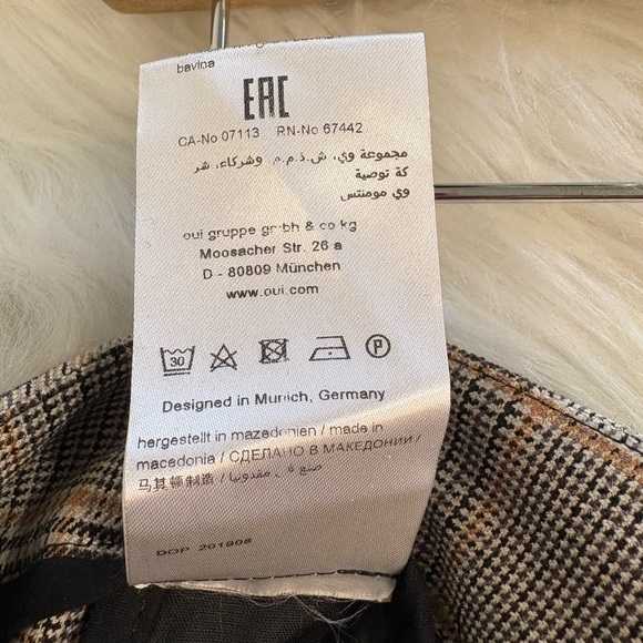 Plaid Wide Leg Women's Pants - Picture 7 of 7